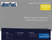 Tablet Screenshot of magnificentcarpetcare.com